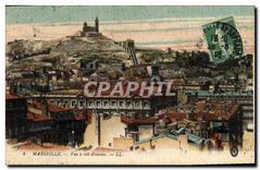 CPA Marseille Vue a vol d'oiseau 