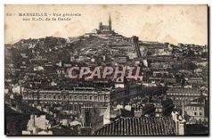 CPA Marseille Vue generale sur ND de la Garde 