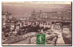 CPA Marseille Panorama des Quais prise de ND de la Garde 