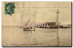CPA Marseille Devant le Phare Sainte Marie 