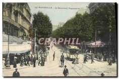 CPA Marseille Le Boulevard Dugommier 