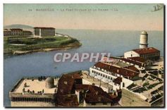 CPA Marseille Le Fort St Jean et le Phare 