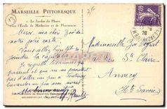 CPA Marseille Le Jardin du Pharo avee l'Ecole de Medecine et de Pharmacie 