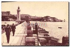 CPA Marseille Phare Sainte Marie et la Jetee 