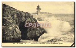 CPA Marseille Le Phare de la Desirade Effet de Vagues 