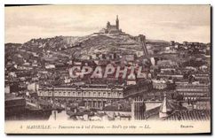 CPA Marseille Panorama vu a vol d'oiseau 