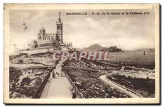 CPA Marseille ND de la Garde et le Chateau d'If 