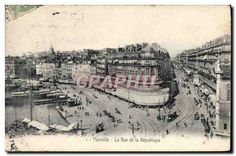 CPA Marseille La Rue de la Republique 