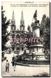 CPA Marseille Eglise des Reformes et Monument des Mobiles 