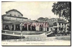 CPA Vichy Les Terrasses et le Theatre 