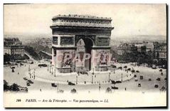 CPA Paris Arc de Triomphe Vue panoramique 