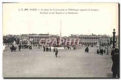 CPA Paris La Place de la Concorde et l'Obelisque rapporte de Louqsor 