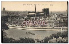 CPA Paris Notre Dame et la Seine 