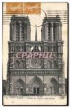 CPA Paris Facade de l'Eglise Notre Dame 