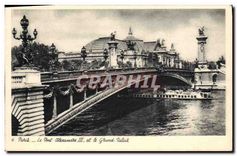 CPA Paris Le Pont Alexandre III et le Grand Palais 