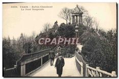 CPA Paris Buttes Chaumont Le Pont Suspendu 