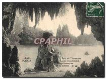 CPA Paris Bois de Vincennes Lac Daumesnil Vue pittoresque de la Grotte 