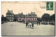 CPA Paris Jardin du Luxembourg Le Palais et le Bassin 