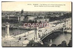 CPA Paris La Seine et le Pont Alexandre III 