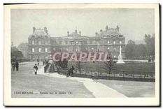 CPA Luxembourg Facade sur le Jardin Paris