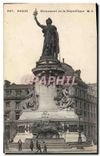 CPA Luxembourg Monument de la Republique Paris