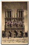 CPA Paris Notre Dame Facade 