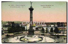 CPA Paris Place de la Basilique et Colonne de Juillet 