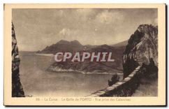 CPA La Corse Le Golfe de Porto Vue prise des Calanches 