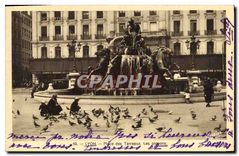 CPA Lyon Place des Terreaux Panorama pris de L'Hotel de Ville