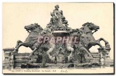 CPA Lyon Fontaine Bartholdi La Facade
