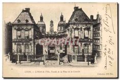 CPA Lyon L'Hotel de Ville Facade de la Place de la Comedie