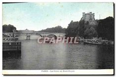 CPA Paris La Seine au Pont Royal