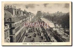 CPA Paris La Rue de Rivoli et les Tuileries