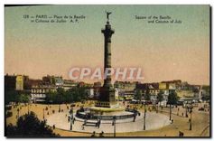 CPA Paris Place de la Bastille et le Colonne de Juillet