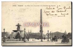 CPA Paris La Place de la Concorde et la Chambre des Deputes