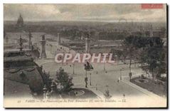 CPA Paris Vue Panoramiqeu du Pont Alexandre III vers les Invalides