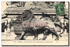 CPA Paris Monument de la Republique Bas relief