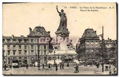CPA Paris La Place de la Republique