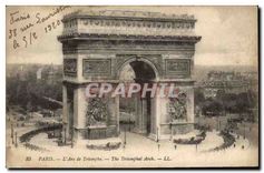 CPA Paris L'Arc de Triomphe