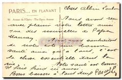 CPA Paris en flanat Avenue de l'Opera