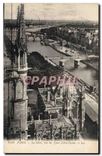 CPA Paris La Seine vue des Tours Notre Dame