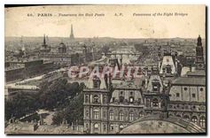CPA Paris Panorama des Huits Ponts Tour Eiffel
