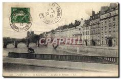 CPA Paris (IVe) Ile Saint Louis Le Quai de Bethune