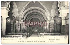 CPA Lyon Basilique de N D de Fourviere La Crypte