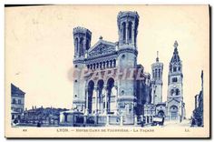 CPA Lyon Notre Dame de Fourviere La Facade