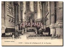 CPA Lyon Interieur de la Basilique de N D de Fourviere