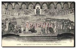 CPA Lyon Basilique de N D de Fourviere Mosaique de Saint Pothin