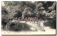 CPA Vichy Le Nouveau Parc Les Cygnes