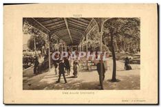 CPA Vichy Une Allee Couverte