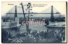 CPA Marseille Entree du Vieux Portel et Pont Transbordeur
